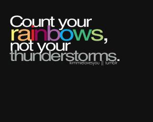 Count your rainbows